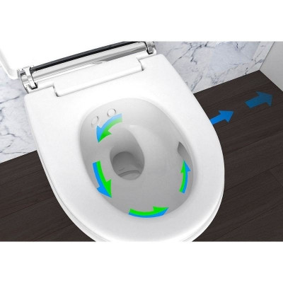 Подвесной унитаз-биде Geberit AquaClean Mera Comfort, Альпийский белый