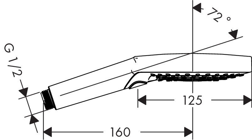 Ручной душ, 3 типа струи, Raindance Select S 120 3jet, Hansgrohe