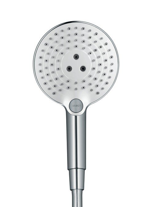Ручной душ, 3 типа струи, белый/хром, Raindance Select S 120 3jet, Hansgrohe
