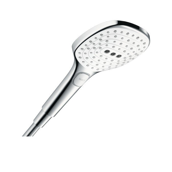 Ручной душ, 3 типа струи, белое/хром, Raindance Select E 120 3jet, EcoSmart, Hansgrohe