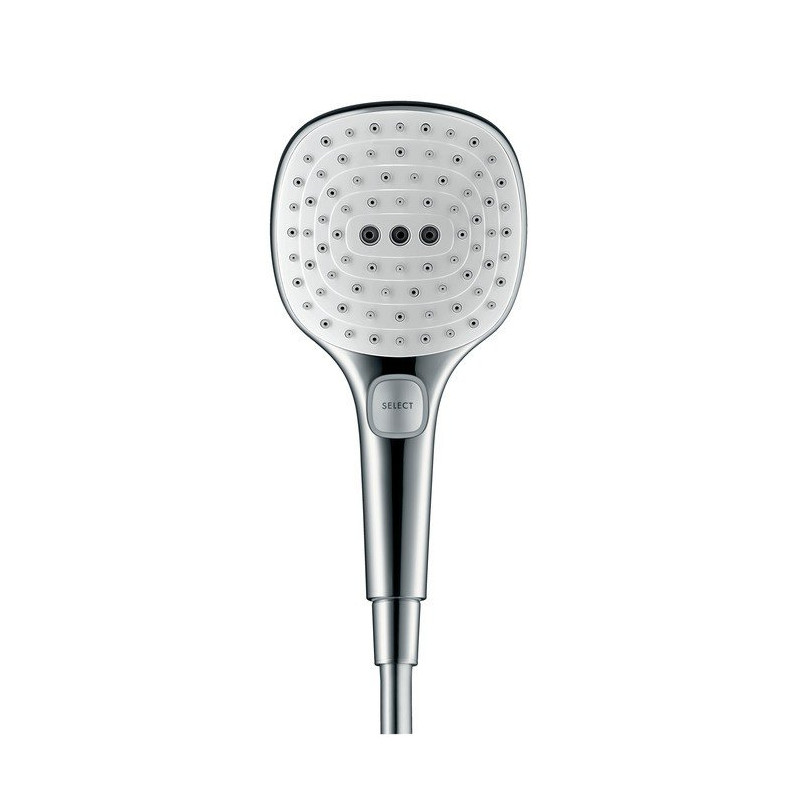 Ручной душ, 3 типа струи, белое/хром, Raindance Select E 120 3jet, EcoSmart, Hansgrohe