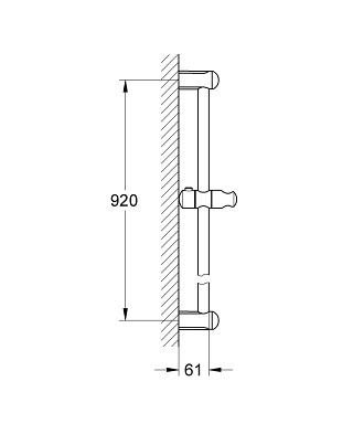 Душевая штанга 900 мм, Tempesta, Grohe