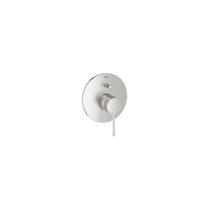 Смеситель для ванны скрытого монтажа, однорычажный, суперсталь, Essence New, Grohe