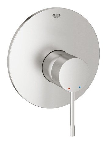 Смеситель для душа скрытого монтажа, однорычажный, суперсталь, Essence New, Grohe