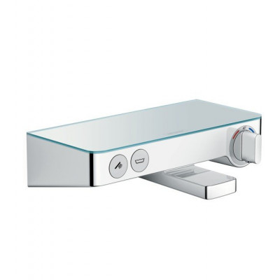 Смеситель для ванны термостат, ShowerTablet Select 300 BM, полочка белая, Hansgrohe