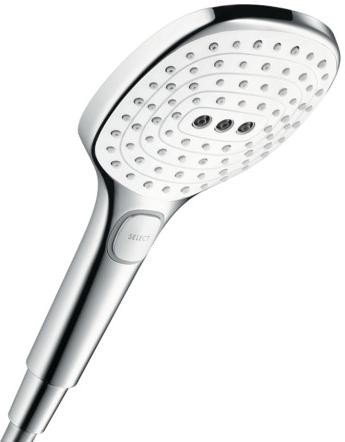 Ручной душ, 3 типа струи, белое/хром, Raindance Select E 120 3jet, Hansgrohe