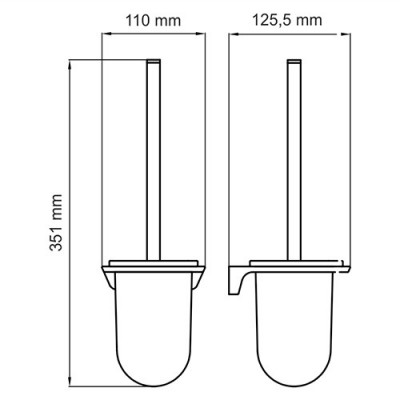 Держатель туалетной бумаги Elbe PVD, WasserKraft, К-7296