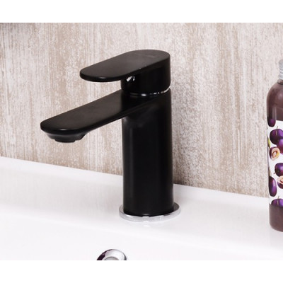 Смеситель для раковины WasserKRAFT Elbe 7403, черный Soft-touch