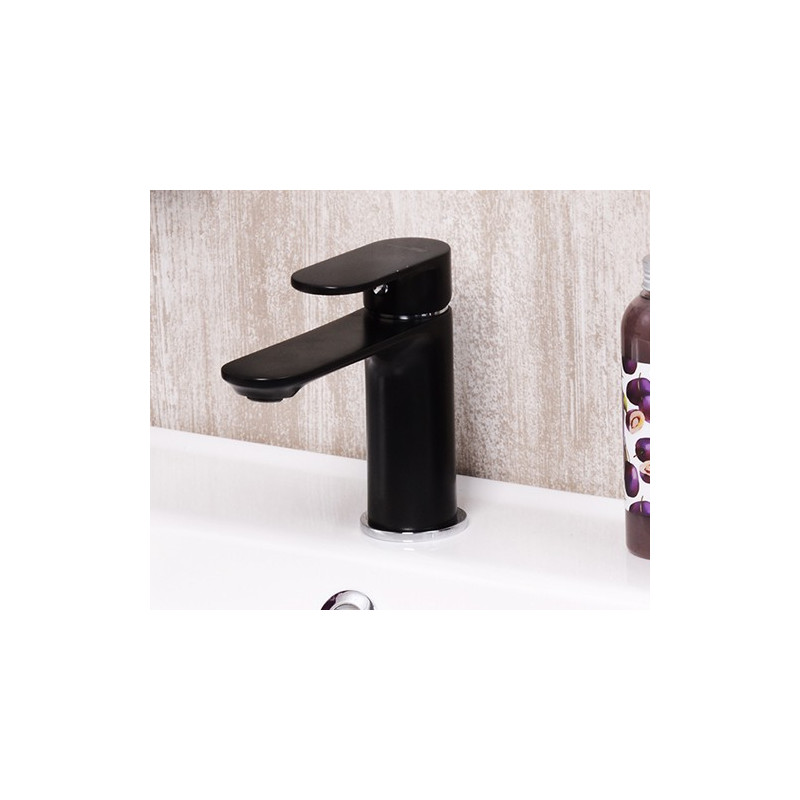 Смеситель для раковины WasserKRAFT Elbe 7403, черный Soft-touch