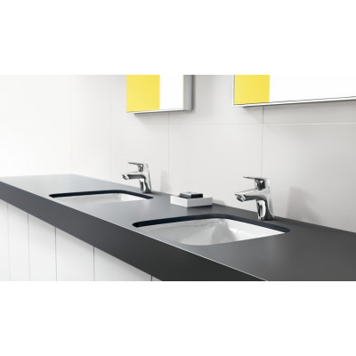 Смеситель для раковины 70, однорычажный, со сливным клапаном Push-Open, Logis, Hansgrohe
