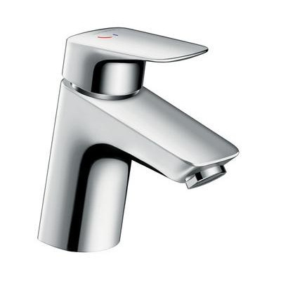 Смеситель для раковины 70, однорычажный, Coolstart, со сливным гарнитуром, Logis, Hansgrohe