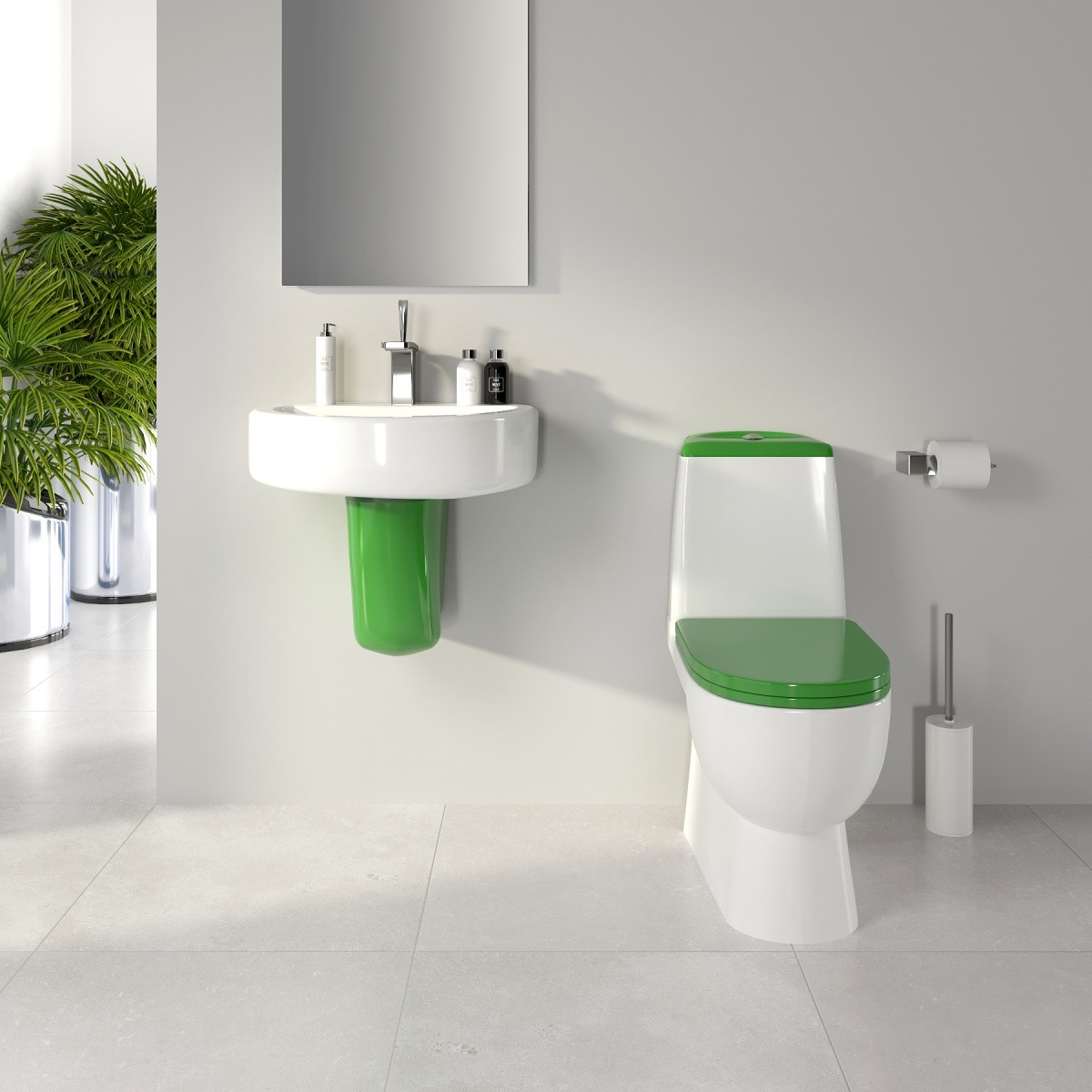 Унитаз-компакт Sanita Luxe Best Green быстросъемное сиденье дюропласт soft close
