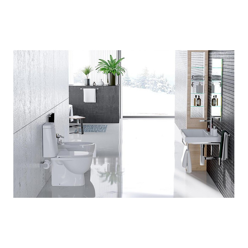 Унитаз-компакт Sanita Luxe Fest Comfort Белый быстросъемное сиденье дюропласт soft-close