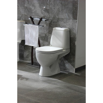 Унитаз-компакт Sanita Luxe Max Comfort Белый, быстросъемное сиденье дюропласт soft-close