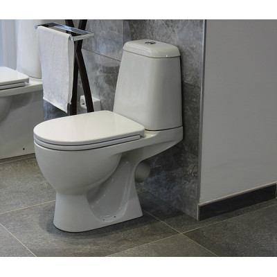 Унитаз-компакт Sanita Luxe Max Comfort Белый, быстросъемное сиденье дюропласт soft-close