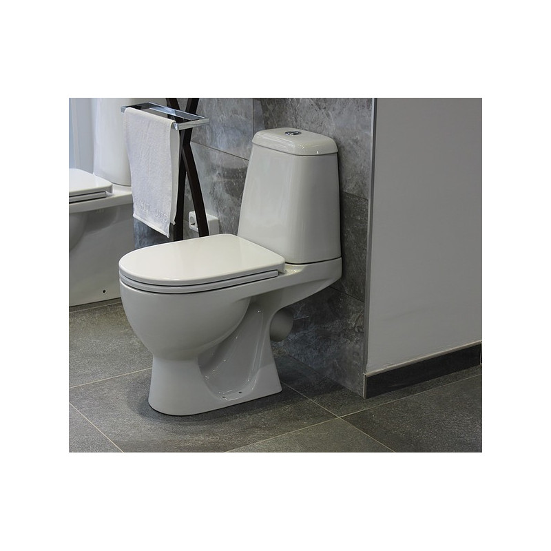Унитаз-компакт Sanita Luxe Max Comfort Белый, быстросъемное сиденье дюропласт soft-close