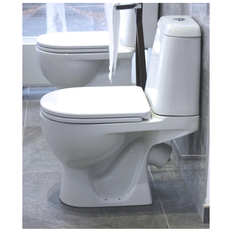 Унитаз-компакт Sanita Luxe Max Comfort Белый, быстросъемное сиденье дюропласт soft-close