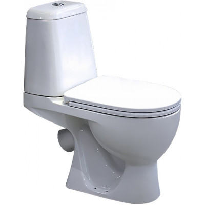 Унитаз-компакт Sanita Luxe Max Comfort Белый, быстросъемное сиденье дюропласт soft-close