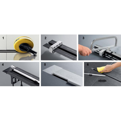 Душевой лоток Viega Advantix Vario SET 300-1200мм в комплекте с глянцевой решеткой, укорачиваемый