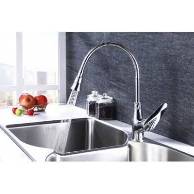 Смеситель Lemark Linara LM0413C для кухни с гибким изливом