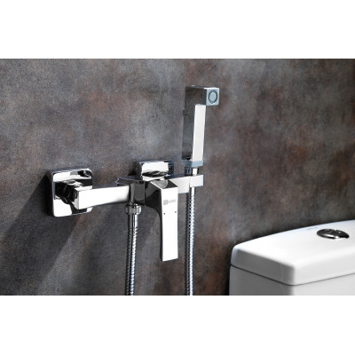 Смеситель Lemark Unit LM4518C с гигиеническим душем, встраиваемый