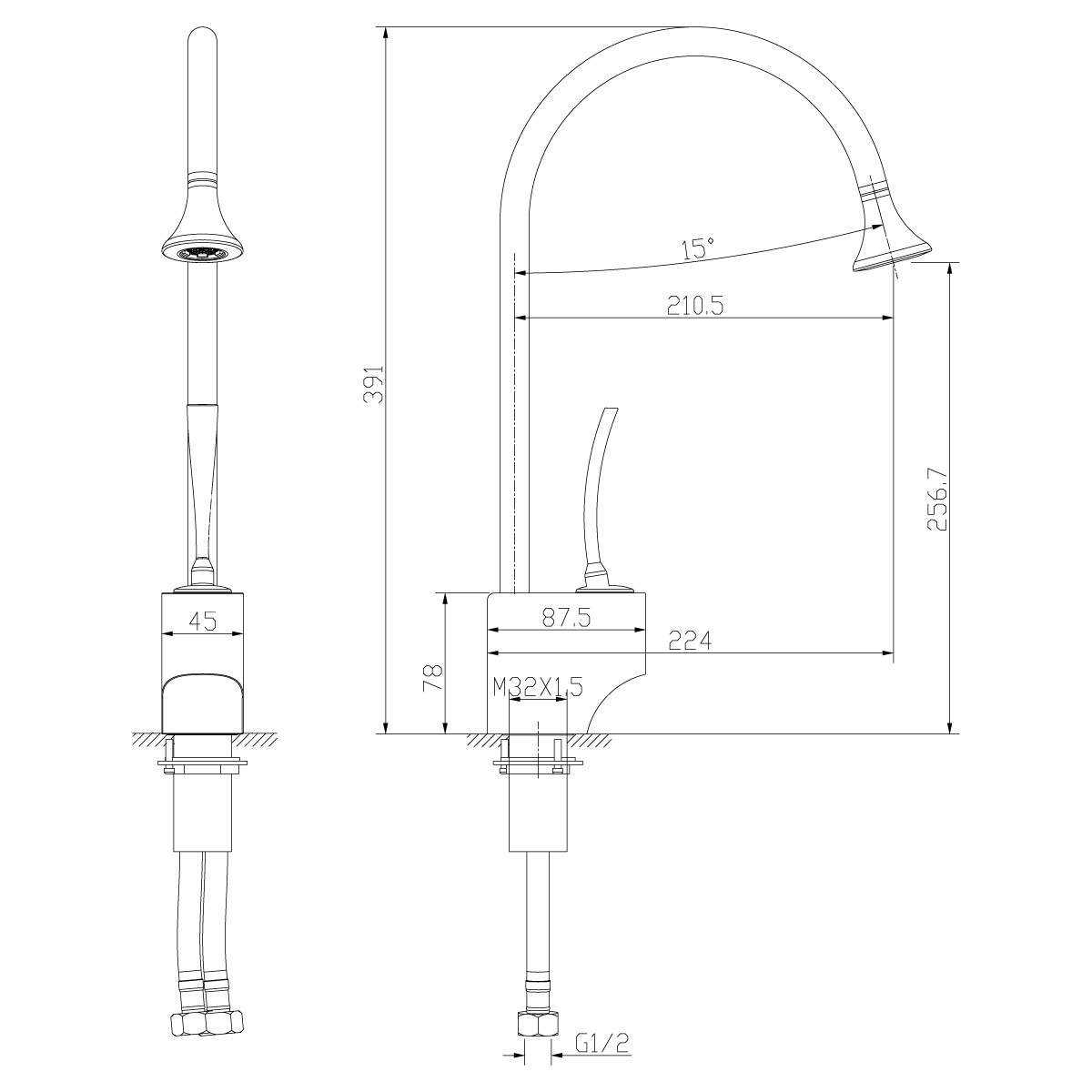 Смеситель Lemark Soul LM6005C для кухни