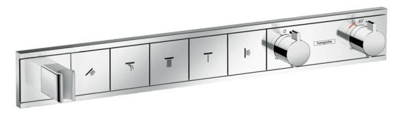 Смеситель термостат встраиваемый, на пять потребителей ShowerSelect, Hansgrohe