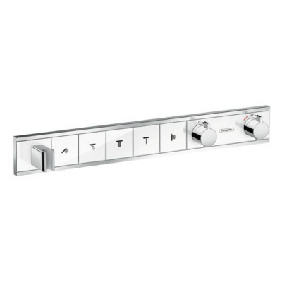 Термостат, скрытого монтажа, для 5 потребителей, RainSelect, белый/хром, Hansgrohe
