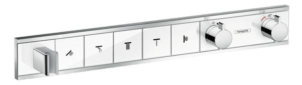 Термостат, скрытого монтажа, для 5 потребителей, RainSelect, белый/хром, Hansgrohe