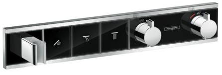 Термостат, скрытого монтажа, для 3 потребителей, RainSelect, черный/хром, Hansgrohe