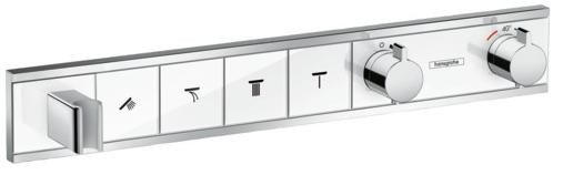 Термостат, скрытого монтажа, для 4 потребителей, RainSelect, белый/хром, Hansgrohe