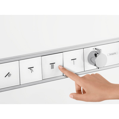 Термостат, скрытого монтажа, для 4 потребителей, RainSelect, белый/хром, Hansgrohe