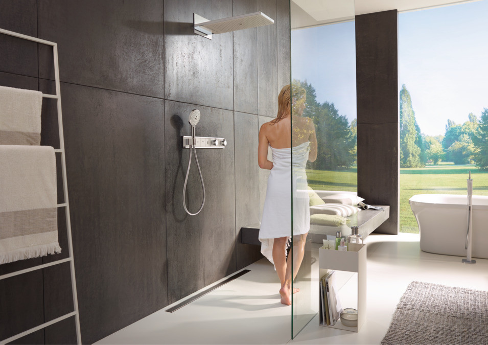 Термостат, скрытого монтажа, для 4 потребителей, RainSelect, белый/хром, Hansgrohe