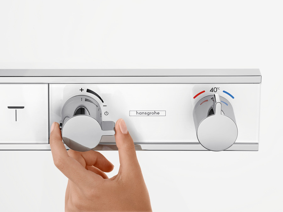 Термостат, скрытого монтажа, для 4 потребителей, RainSelect, хром, Hansgrohe