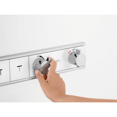 Термостат, скрытого монтажа, для 5 потребителей, RainSelect, белый/хром, Hansgrohe