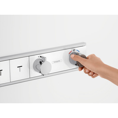 Термостат, скрытого монтажа, для 5 потребителей, RainSelect, белый/хром, Hansgrohe