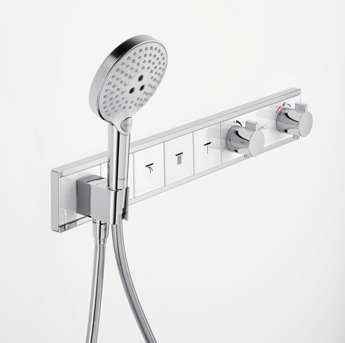 Термостат, скрытого монтажа, для 2 потребителей, RainSelect, хром, Hansgrohe