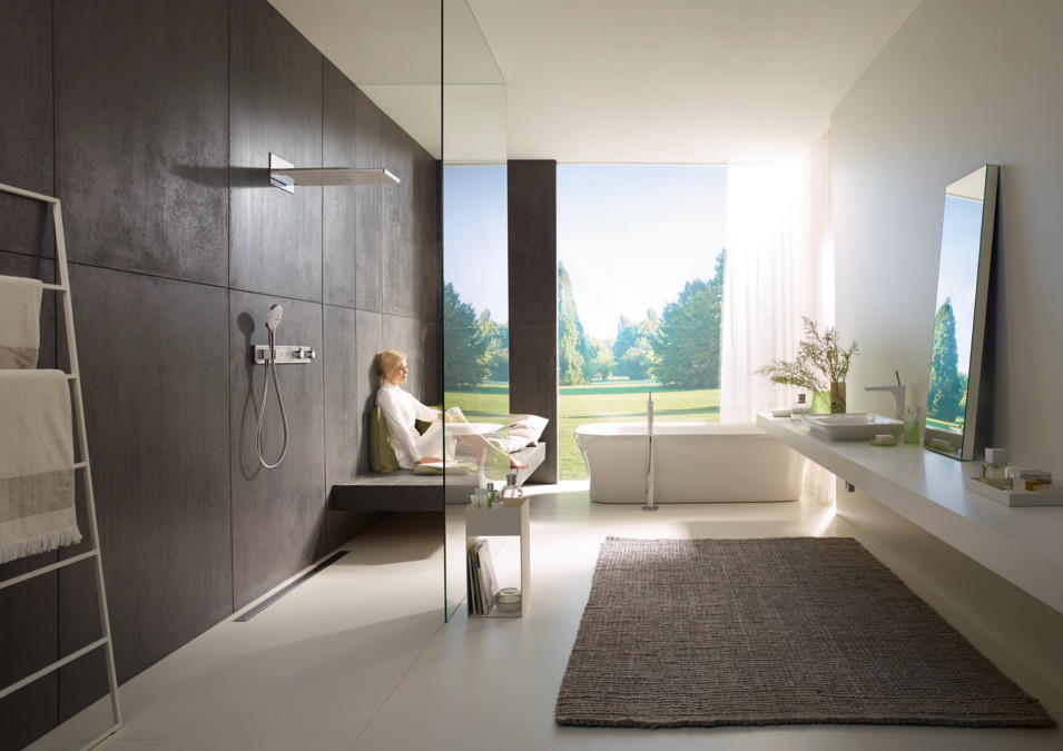 Термостат, скрытого монтажа, для 3 потребителей, RainSelect, белый/хром, Hansgrohe