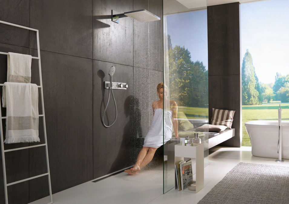 Термостат, скрытого монтажа, для 3 потребителей, RainSelect, белый/хром, Hansgrohe