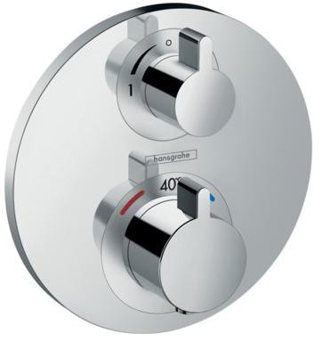 Термостат с запорным вентилем Hansgrohe Ecostat S, СМ, 1 потребитель