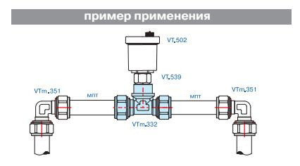 Тройник обжим с внутр. резьбой TF 20 х 3/4" VALTEC (VTm.332.N.200520)
