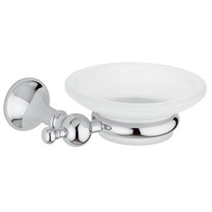 Regency Мыльница в ванную подвесная, сатиновое стекло, хром, RE12551