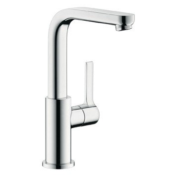 Смеситель для умывальника, Metris S, высокий излив, Hansgrohe 31159000