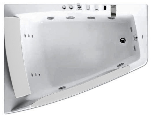 Акриловая гидромассажная ванна Gemy G9055 O R