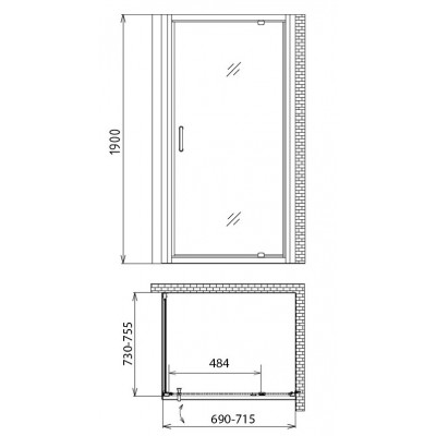 Душевой уголок Gemy S28130-A70