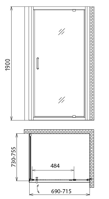Душевой уголок Gemy S28130-A70