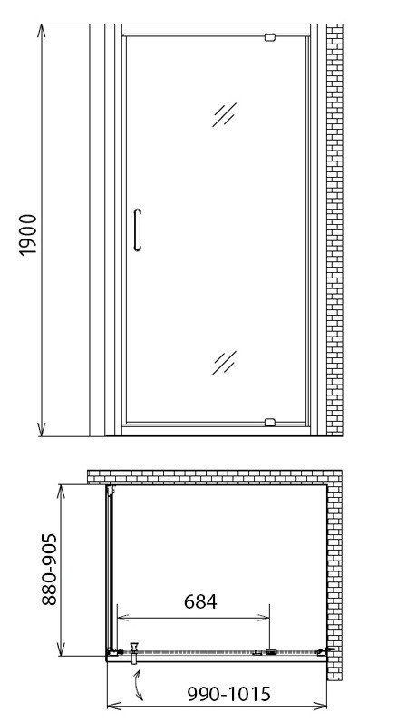 Душевой уголок Gemy S28160-A85