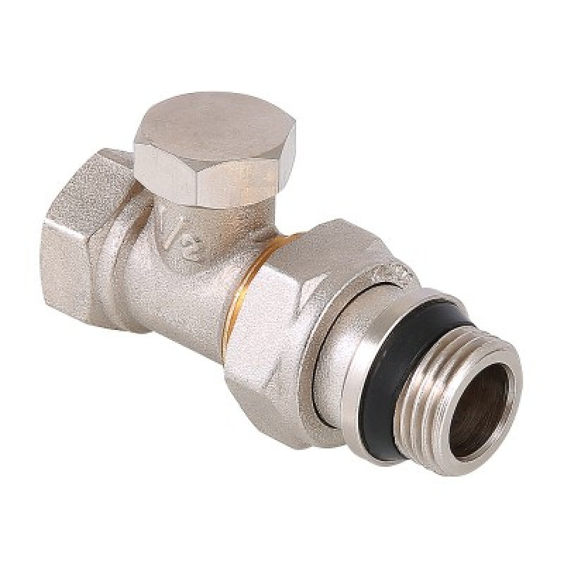 Клапан настроечный (запорный) прямой 1/2" с доп.упл. VT.020.NR.04 Valtec