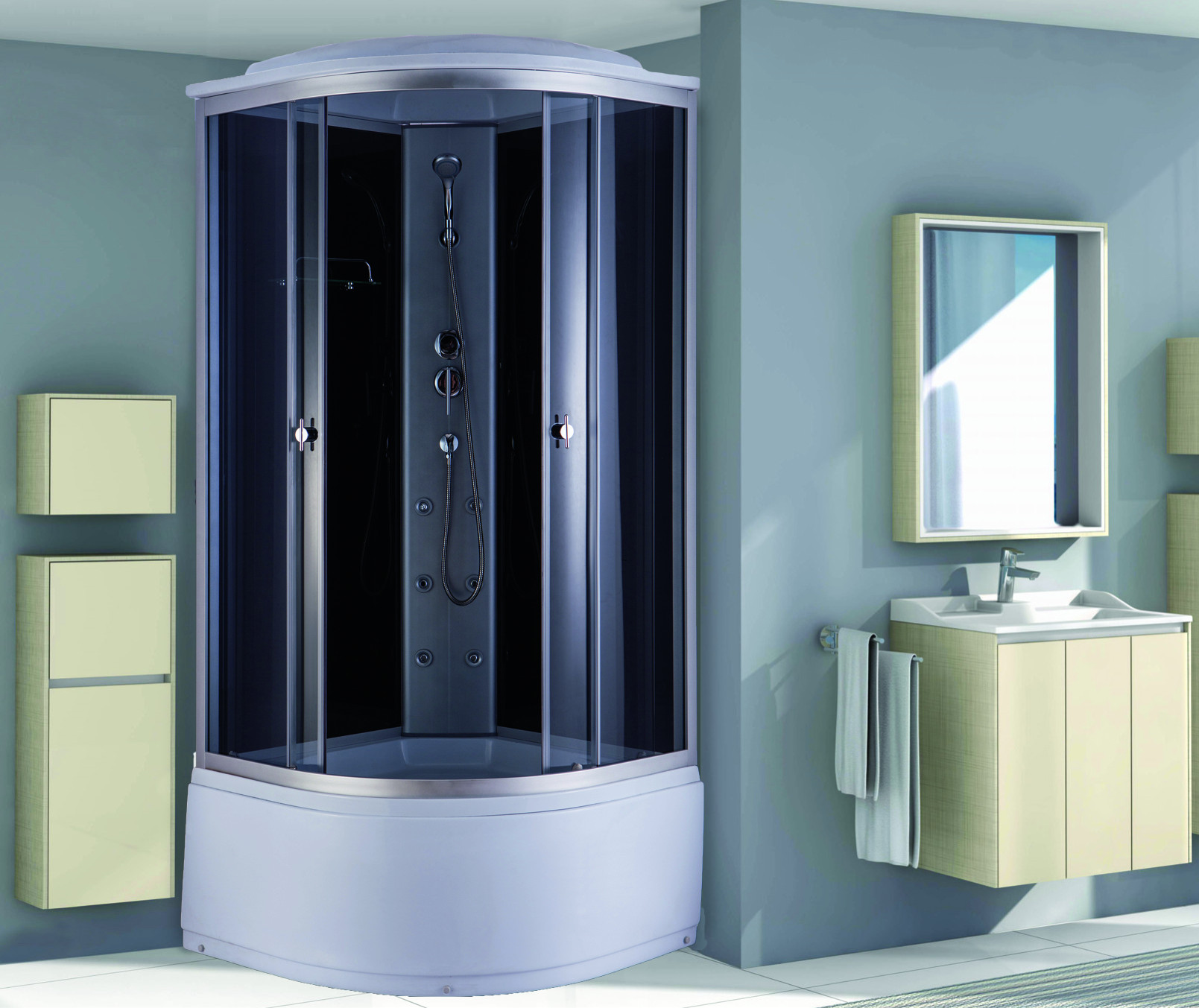 Душевая кабина 90x90х225см Niagara NG-2508-14G