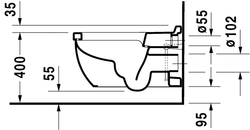 Starck 3 Унитаз подвесной для SensoWash®, Duravit